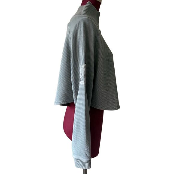 Free People Movement So Fly Henley Layer Green Blue size M long Sleeve - Picture 11 of 12